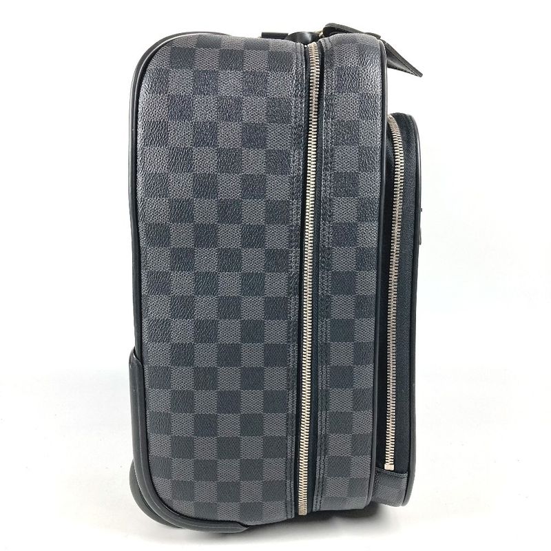 Louis Vuitton Travel Bag Pilot Case Damier Graphite Canvas Black