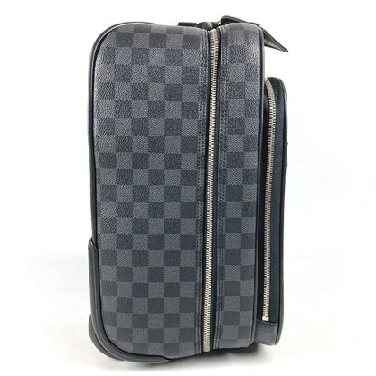 Louis Vuitton Travel Bag Pilot Case Damier Graphite Canvas Black