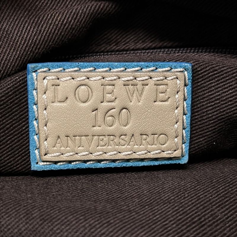 Loewe Shoulder Bag Ivory Blue Gray Beige 160 Aniversario Leather X X