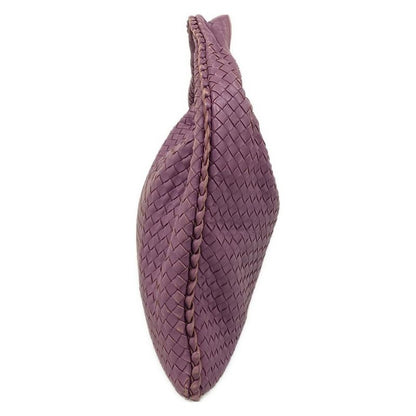 Bottega Veneta Shoulder Bag Large Purple Leather