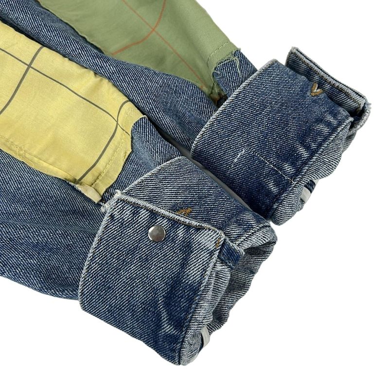 Loewe Jean 36 S Blue Multi Patchwork Cotton Jacket X