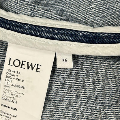 Loewe Jean 36 S Blue Multi Patchwork Cotton Jacket X