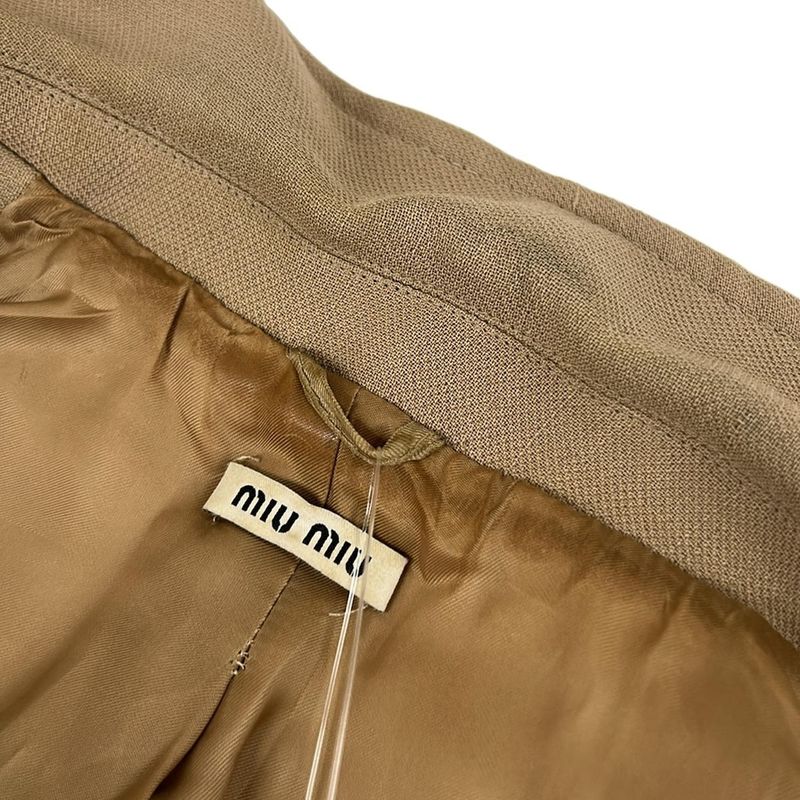 Miu Miu Coat 40 M Beige Winter Wear