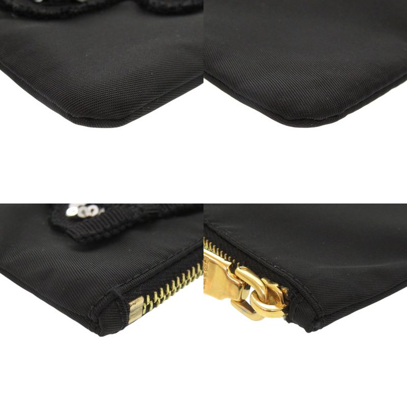 Prada Nylon Bear Black Pouch