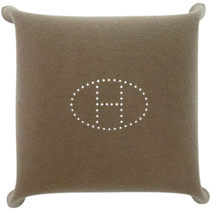 Hermes Tray Vidopoche Felt Etoupe Brown Shoulder Bag
