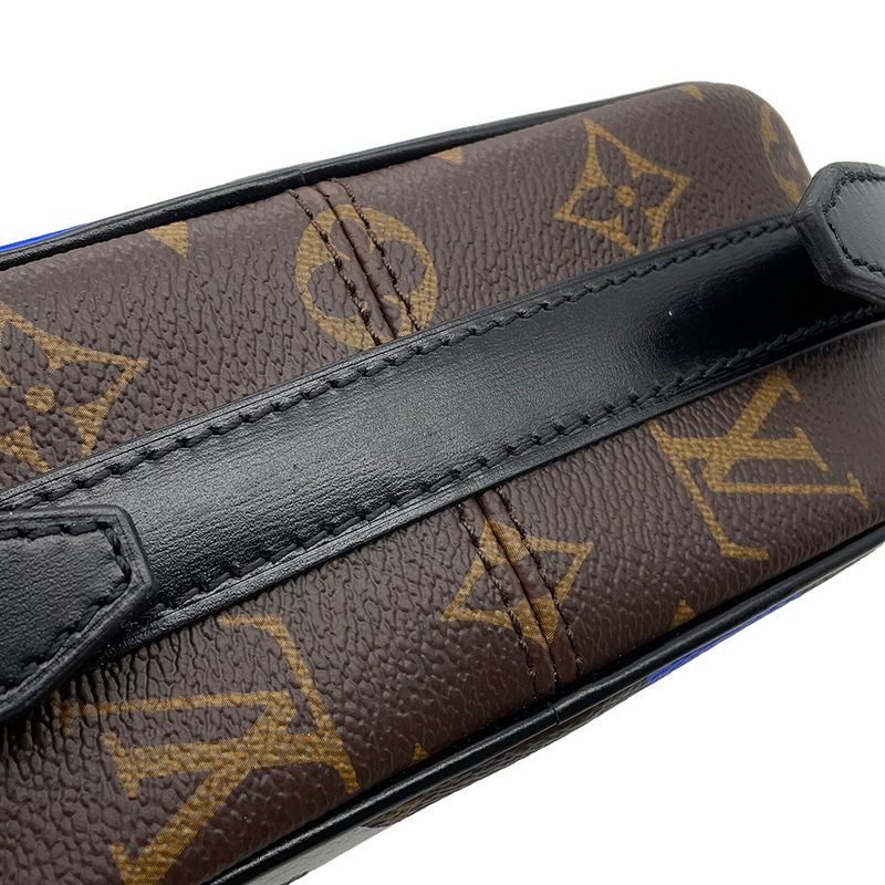 Louis Vuitton Shoulder Bag Monogram Boite Chapeau Sple Noir Black Blue White