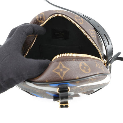 Louis Vuitton Shoulder Bag Monogram Boite Chapeau Sple Noir Black Blue White