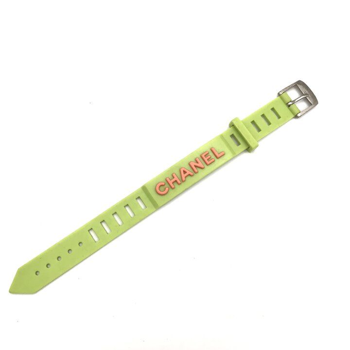 Chanel Rubber Bracelet Green Orange