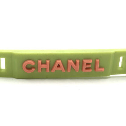 Chanel Rubber Bracelet Green Orange