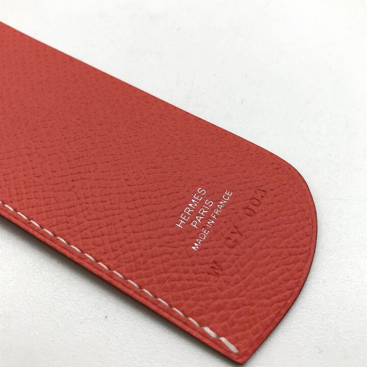 Hermes Bookmark Saude Page Veau Epsom Horse Motif Pink Reading