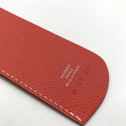 Hermes Bookmark Saude Page Veau Epsom Horse Motif Pink Reading