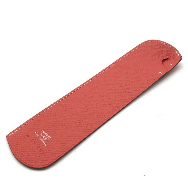 Hermes Bookmark Saude Page Veau Epsom Horse Motif Pink Reading