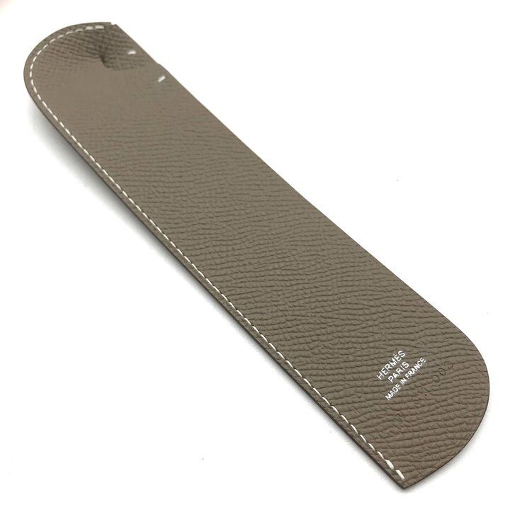 Hermes Items Bookmark Saudupage Etoupe Horse Motif Brown Reading