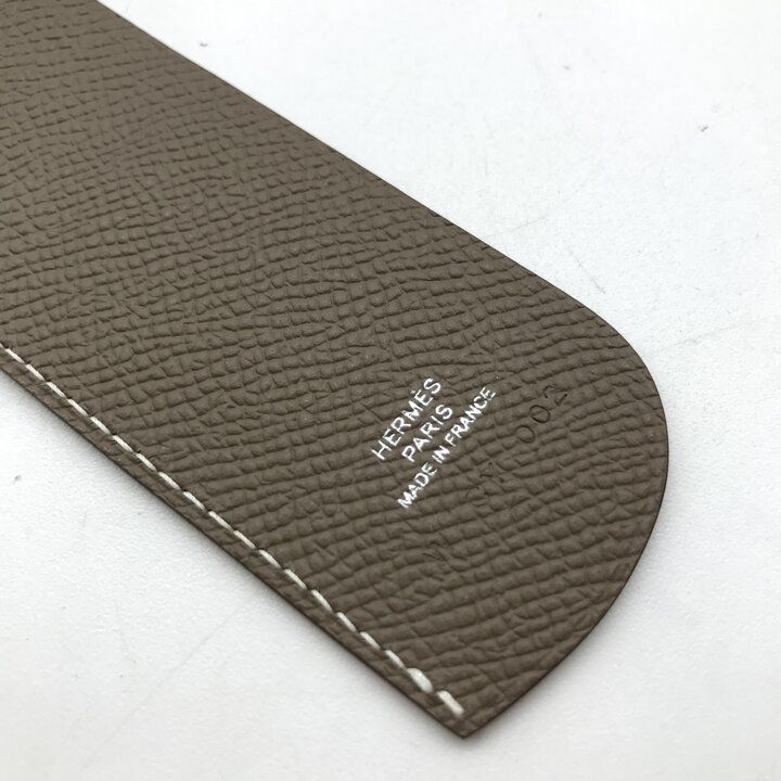 Hermes Items Bookmark Saudupage Etoupe Horse Motif Brown Reading