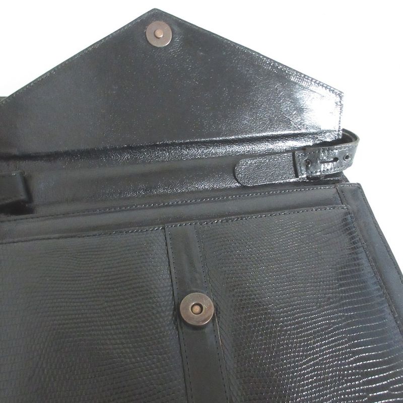 Saint Laurent Yves Leather Handbag Black
