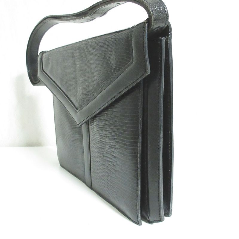 Saint Laurent Yves Leather Handbag Black
