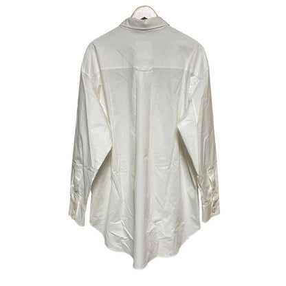 Moncler Camicia Logo Long Sleeve Shirt S White
