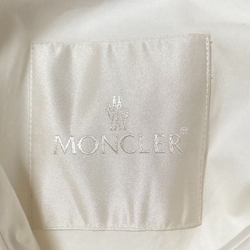 Moncler Camicia Logo Long Sleeve Shirt S White