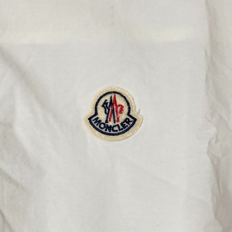 Moncler Camicia Logo Long Sleeve Shirt S White