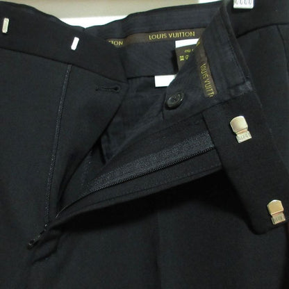 Louis Vuitton Side Badge Sideline Trousers Pants 48 Black
