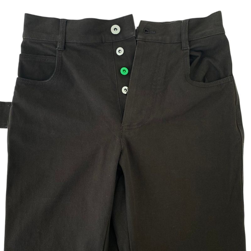 Bottega Veneta Stretch Denim Pants 34 Dark Brown