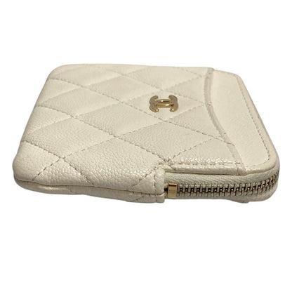 Chanel Quilted Caviar Leather Classic Zip Coin Purse