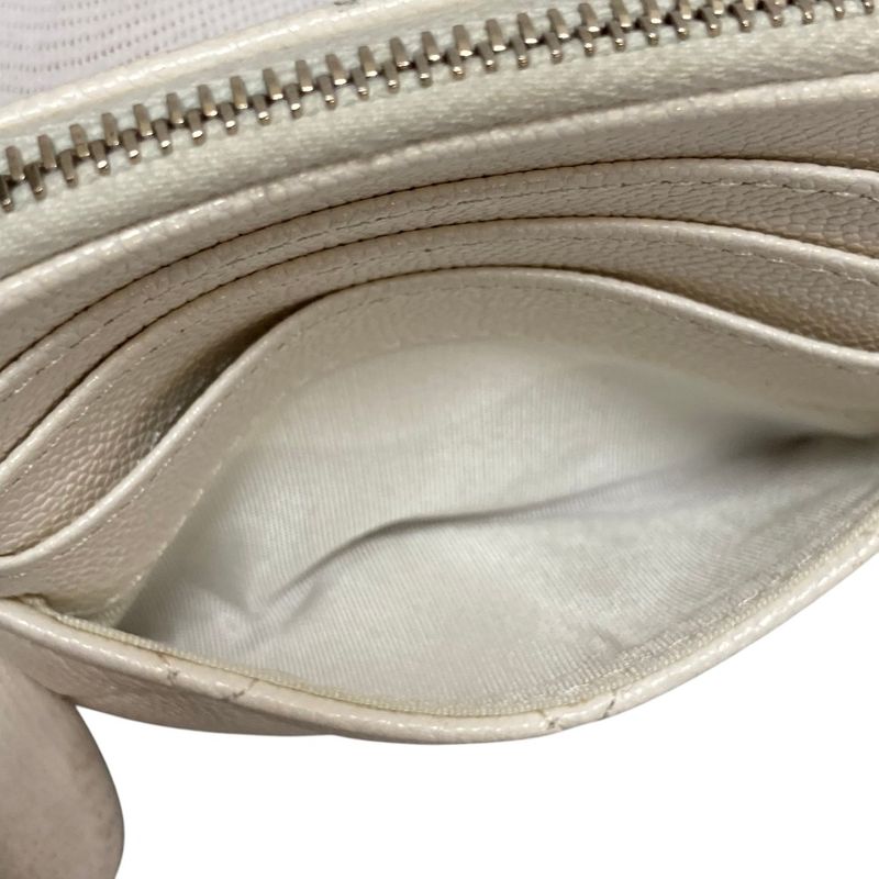 Chanel Quilted Caviar Leather Classic Zip Coin Purse