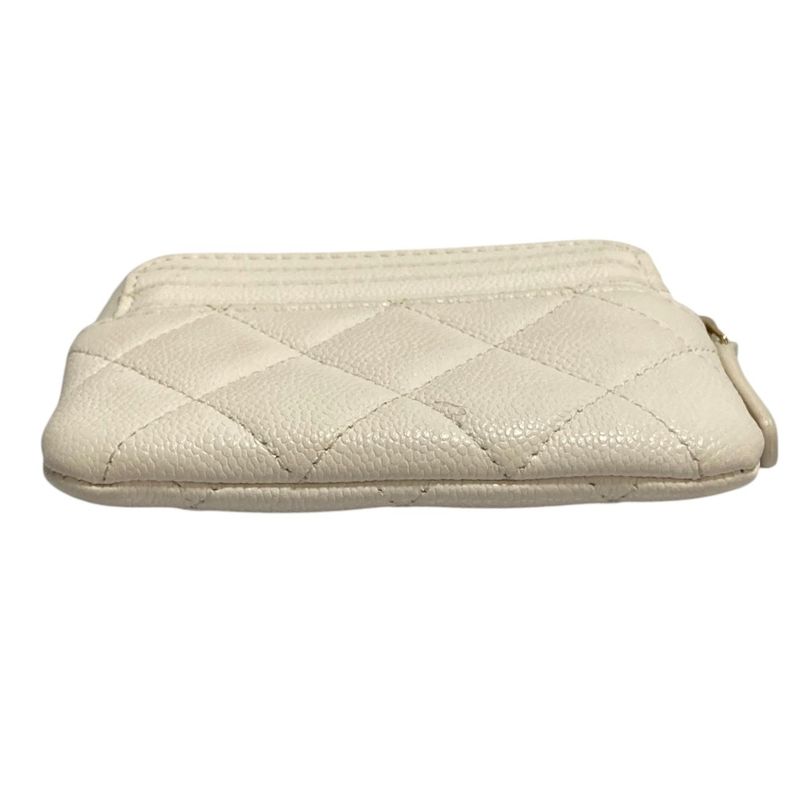 Chanel Quilted Caviar Leather Classic Zip Coin Purse
