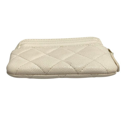 Chanel Quilted Caviar Leather Classic Zip Coin Purse