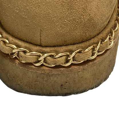 Chanel CC Logo Bicolor Mouton Short Boots 36C