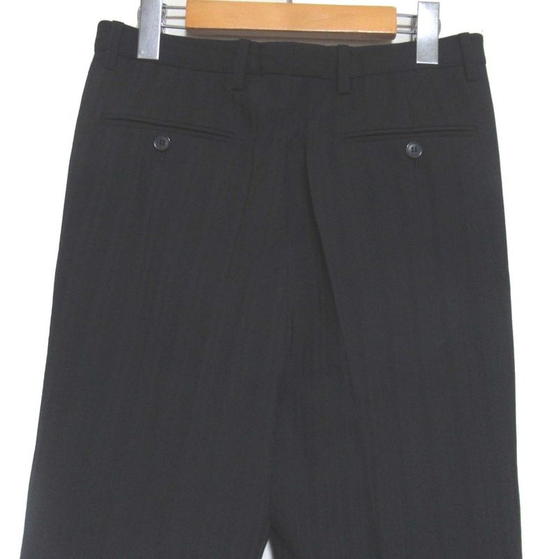 Saint Laurent Paris Shadow Stripe Trousers Pants 44 170 Black