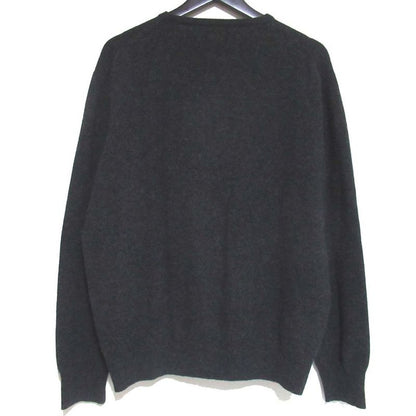 Loro Piana Cashmere Long Sleeve Melange Knit Sweater 52 Charcoal Grey