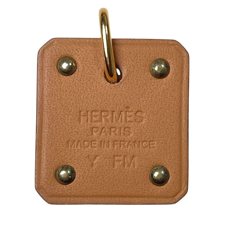 Hermes As de Coule PM Heart Motif Gpxleather Pendant Top Red Gold Brand