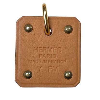 Hermes As de Coule PM Heart Motif Gpxleather Pendant Top Red Gold Brand