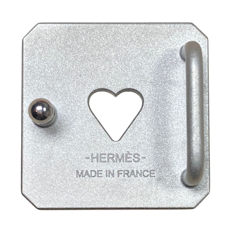 Hermes As de Coule Narrow Belt Buckle Silver Brand