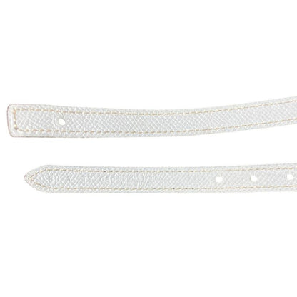 Hermes Reversible Narrow Belt 80 Navy White