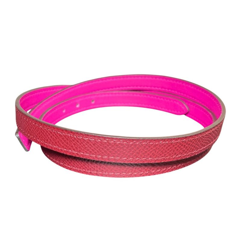 Hermes Reversible Naro Belt 80 Gold Pink Boldpink