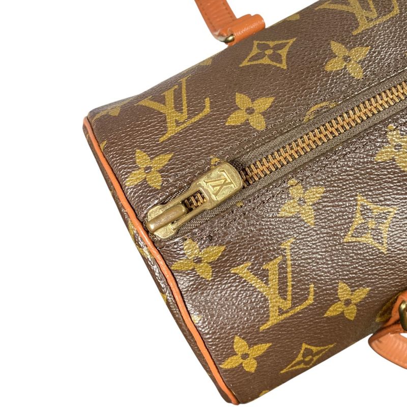 Louis Vuitton Papillon 30 GM Monogram Roll Boston Bag Brown