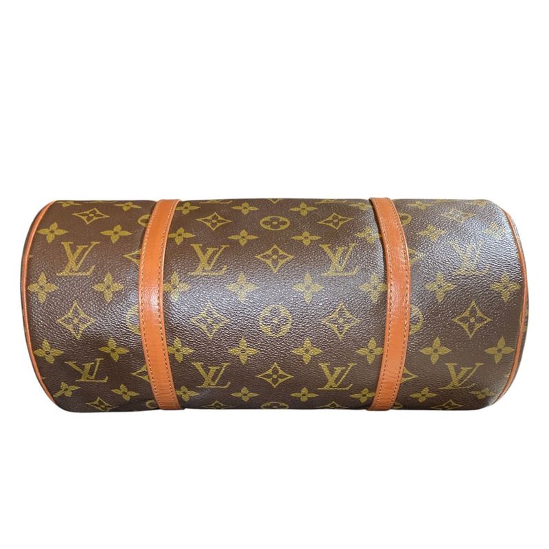 Louis Vuitton Papillon 30 GM Monogram Roll Boston Bag Brown