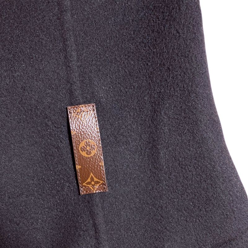 Louis Vuitton Monogram Ribbon Star Coat with Belt 36 Navy