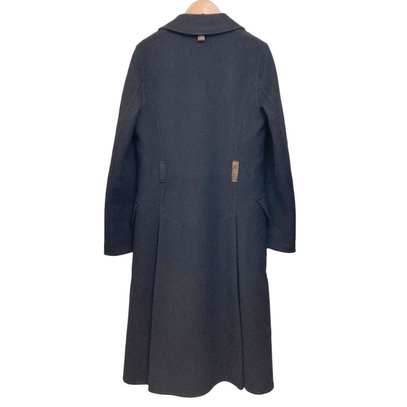 Louis Vuitton Monogram Ribbon Star Coat with Belt 36 Navy