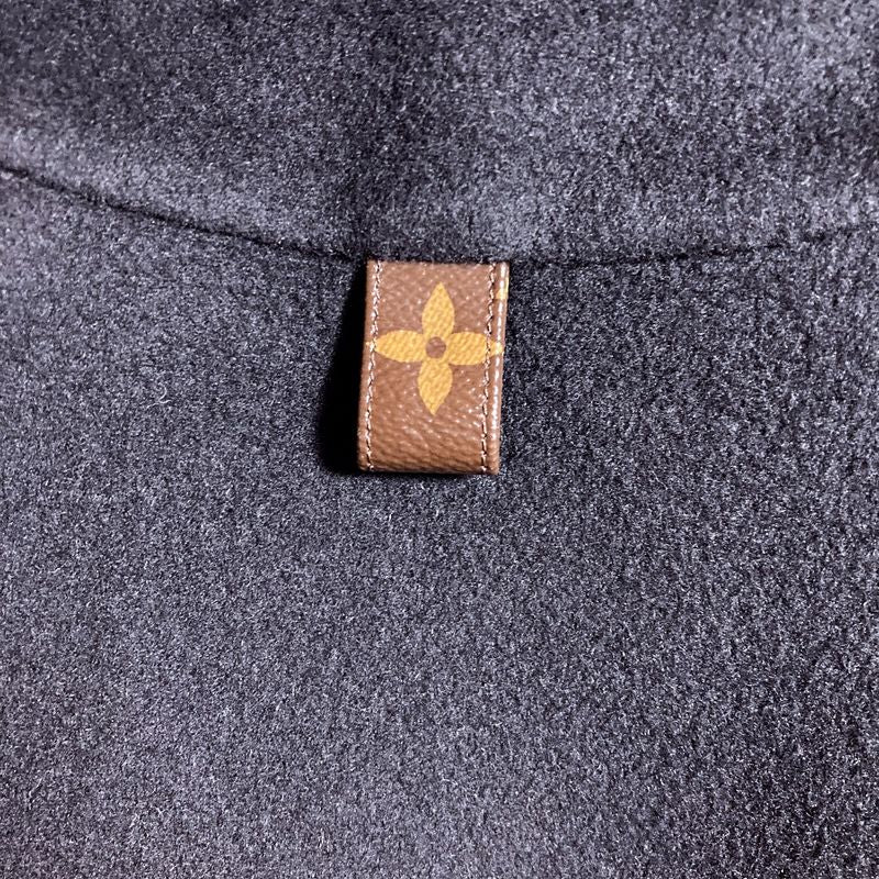 Louis Vuitton Monogram Ribbon Star Coat with Belt 36 Navy