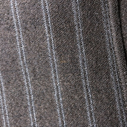 Loro Piana Silk Cashmere Blend Striped Double Breasted Jacket