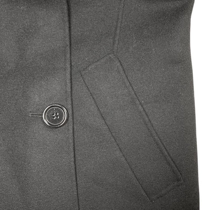 Max Mara S Double Face Vest No Sleeve Long Coat 36 Black