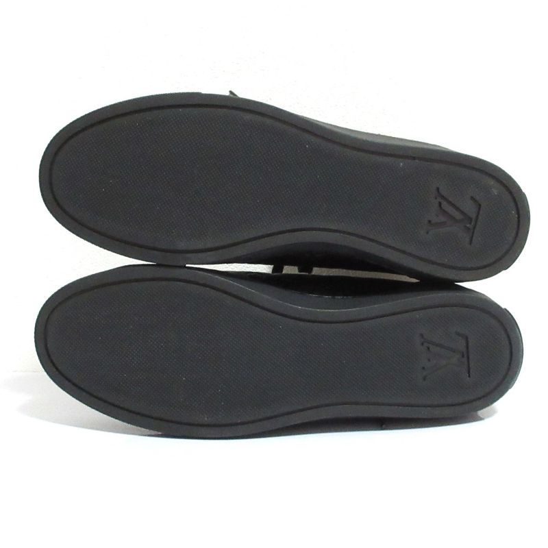 Louis Vuitton Monogram Embossed Side Zip High Cut Sneakers 36