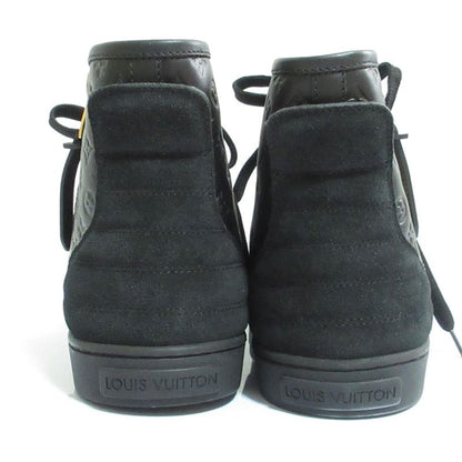 Louis Vuitton Monogram Embossed Side Zip High Cut Sneakers 36