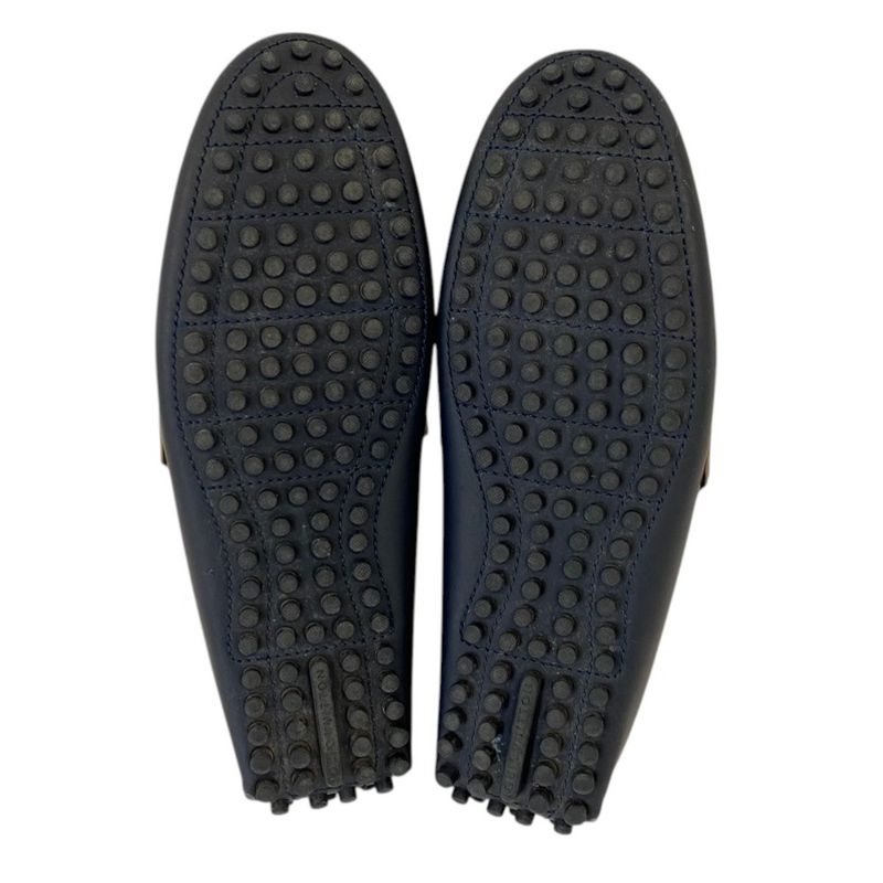 Louis Vuitton Hockenheim Leather White Navy Greige