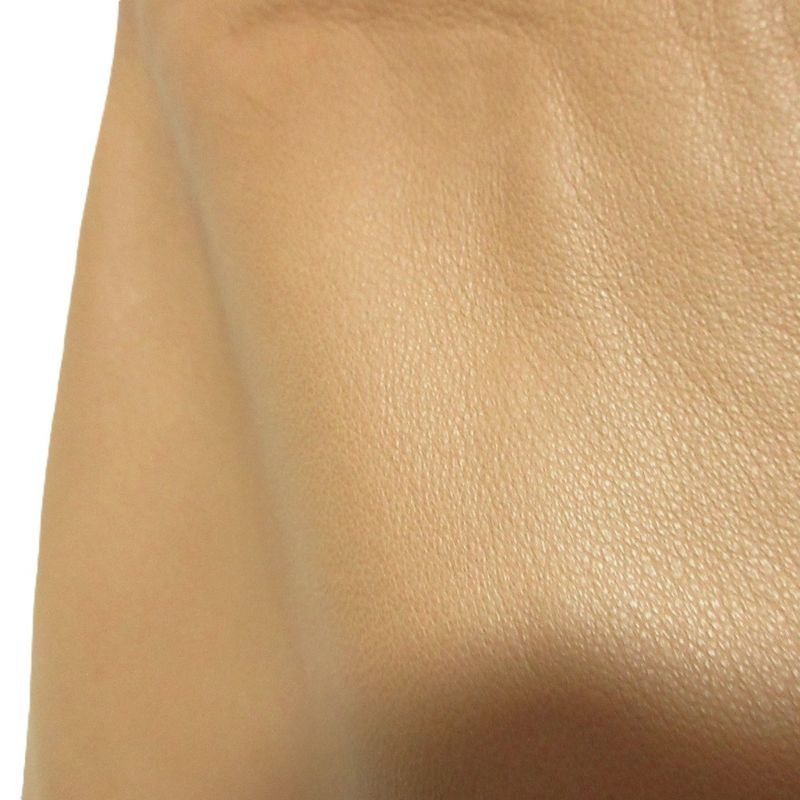 Loewe Front Slit Leather Skirt Brown