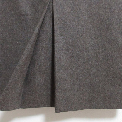 Chanel Vintage Mid Length Wool Skirt 40 Gray