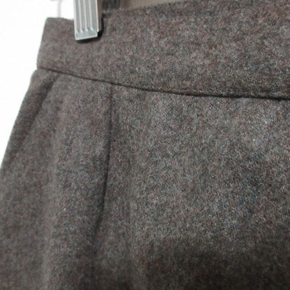 Chanel Vintage Mid Length Wool Skirt 40 Gray
